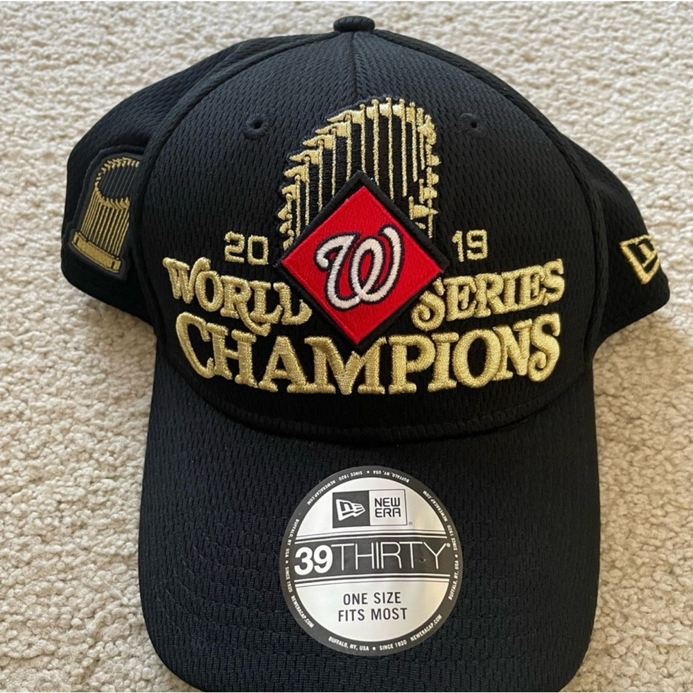 New Era Black and Gold World Series Champions Hat
